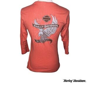 NWOT Womens Harley 3/4 Sleeve Tee